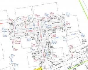 Example S104 as-built survey drawing by BM Land Surveys
